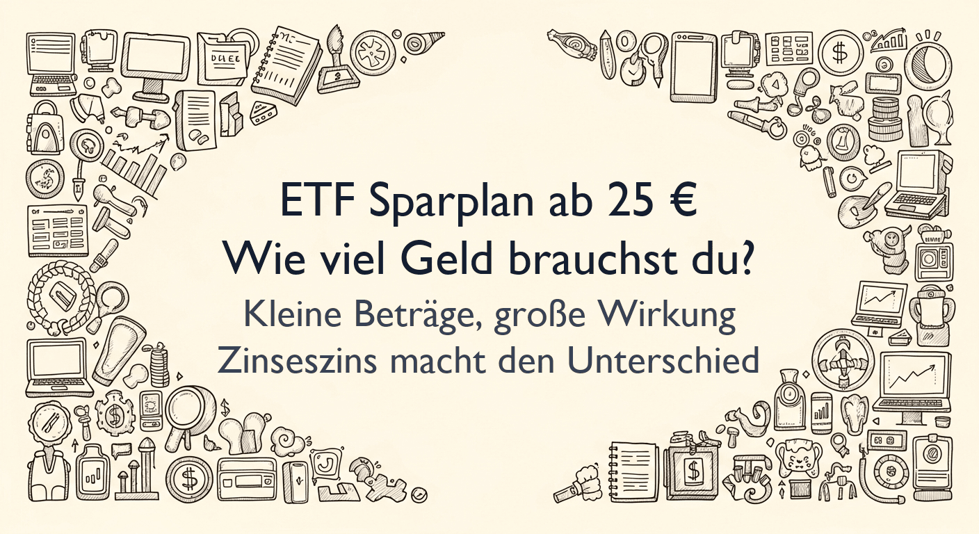 Wie viel Geld brauchst du zum Starten? ETF Sparplan ab 25 €