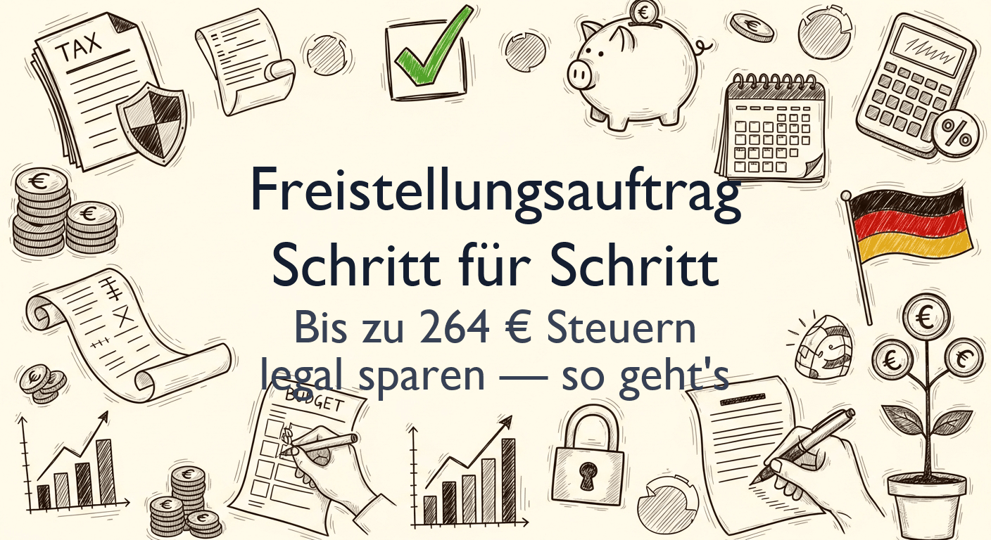 Freistellungsauftrag einrichten: Schritt-für-Schritt — Spare jährlich bis zu 280 € Steuern