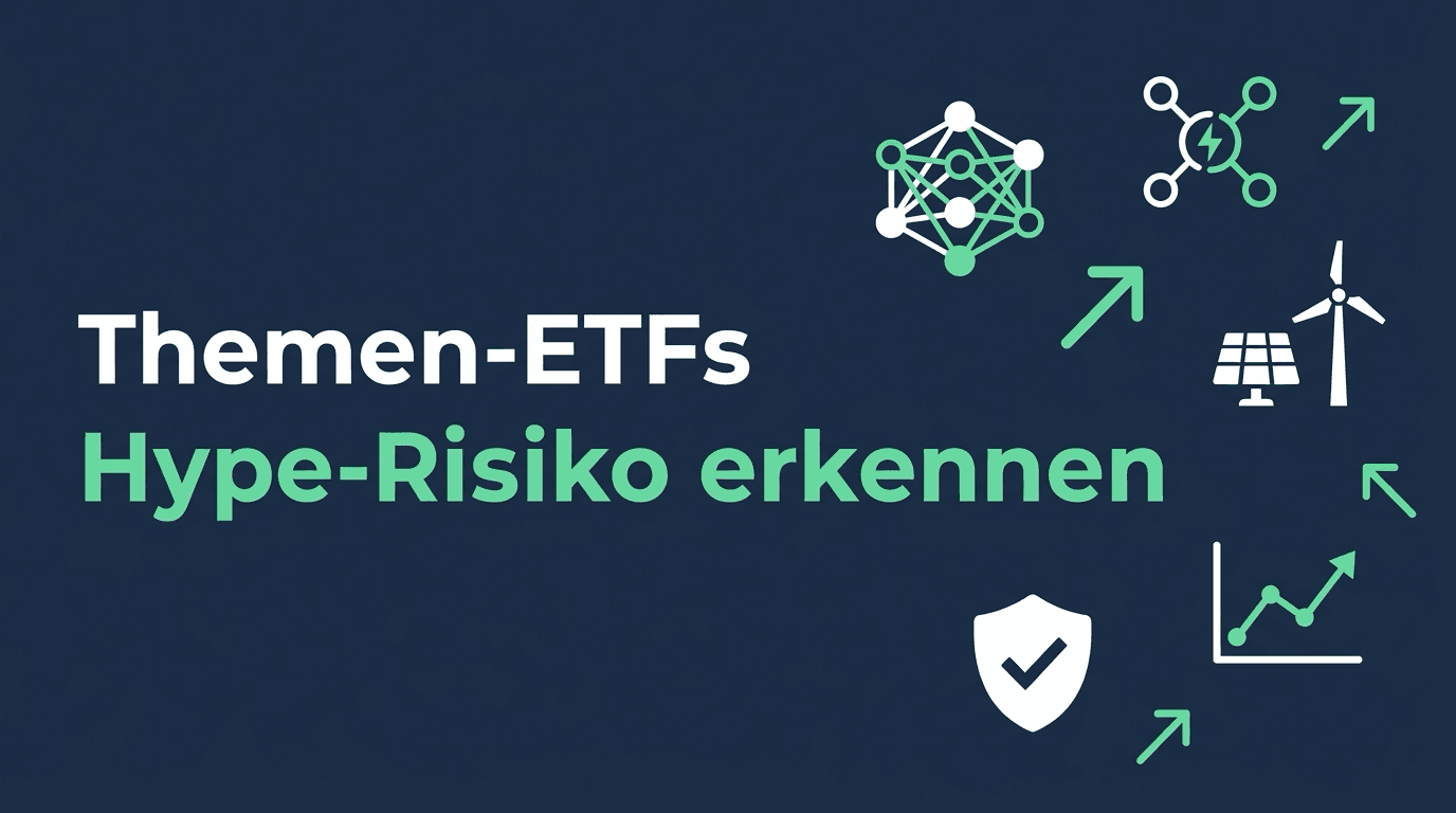 Themen-ETFs: warum KI-, Wasserstoff- und Clean-Energy-Hypes gefährlich sind