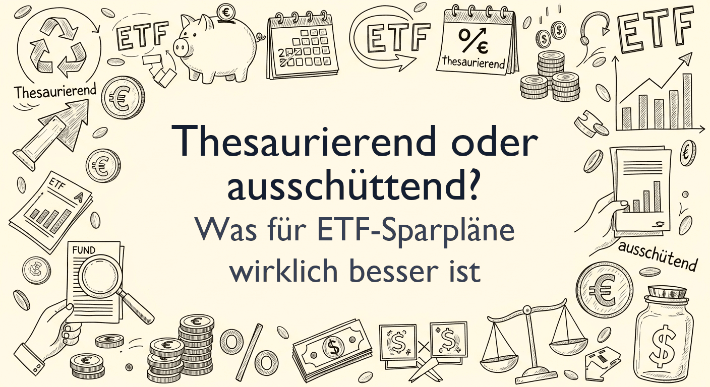 Thesaurierend oder ausschüttend? Was für ETF-Sparpläne wirklich besser ist